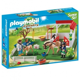 6147 Playmobil Superset Paardenbox met Dierenarts