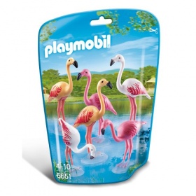 Vergroot 6651 Playmobil Groep Flamingo's 6651 Playmobil Groep Flamingo's
