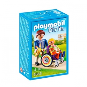 6663 Playmobil Kind In Rolstoel