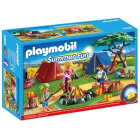 6888 Playmobil Tentenkamp met Kampvuur