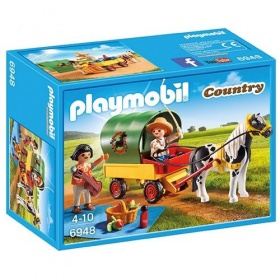 Vergroot 6948 Playmobil Picknick Met Ponywagen 6948 Playmobil Picknick Met Ponywagen
