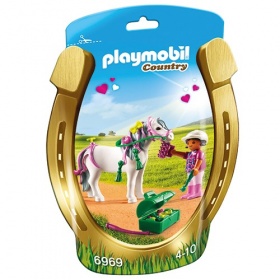 Vergroot 6969 Playmobil Pony om te versieren Hart 6969 Playmobil Pony om te versieren Hart