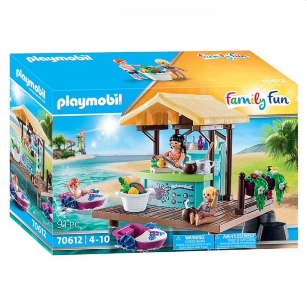 Playmobil 70612 Family Fun Waterfietsen verhuur met sapbar