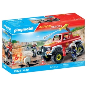 Vergroot Playmobil 71824 Brandweerwagen Playmobil 71824 Brandweerwagen
