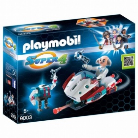 Vergroot 9003 Playmobil Super 4 Skyjet met Dr. X en Robot 9003 Playmobil Super 4 Skyjet met Dr. X en Robot