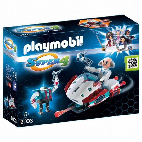 Skyjet met Dr. X & robot Playmobil (9003)