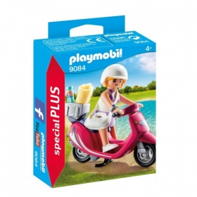 Vergroot Playmobil Zomers Meisje Met Scooter Playmobil Zomers Meisje Met Scooter