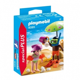 Vergroot 9085 Playmobil Kinderen Met Zandkasteel 9085 Playmobil Kinderen Met Zandkasteel
