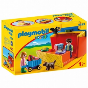 Vergroot 9123 Playmobil 123 Marktkraam 9123 Playmobil 123 Marktkraam