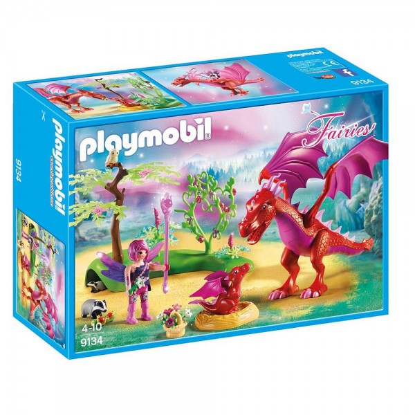 9134 Playmobil Drakenhoeder Met Rode Draken playmobil kopen in de aanbieding