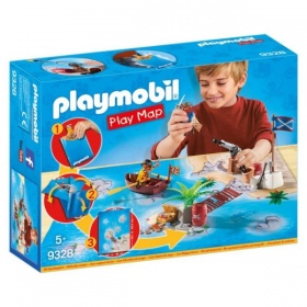Vergroot 9328 Playmobil Piraten Met Plattegrond 9328 Playmobil Piraten Met Plattegrond