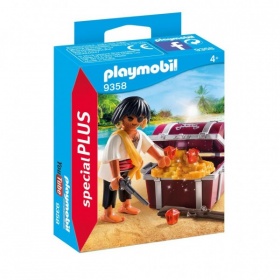 Vergroot 9358 Playmobil Piraat Met Schatkist 9358 Playmobil Piraat Met Schatkist