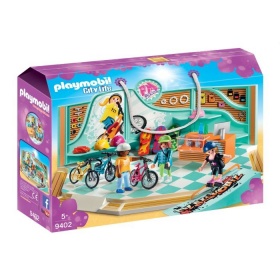 Vergroot 9402 Playmobil Fiets en Skatewinkel 9402 Playmobil Fiets en Skatewinkel