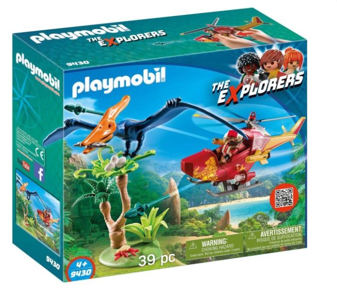 9430 Playmobil Helikopter Met Pteranodon