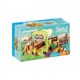 Vergroot 9478 Playmobil Lucky & Spirit Met Paardenbox 9478 Playmobil Lucky & Spirit Met Paardenbox