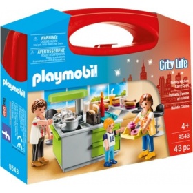 Vergroot 9543 Playmobil Meeneemkoffer Keuken 9543 Playmobil Meeneemkoffer Keuken