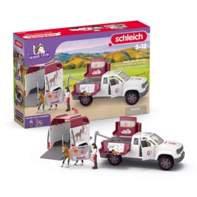 Vergroot Schleich 42704 Mobile Vet With Trailer Schleich 42704 Mobile Vet With Trailer