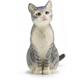 Vergroot Schleich Kat Zittend Schleich Kat Zittend
