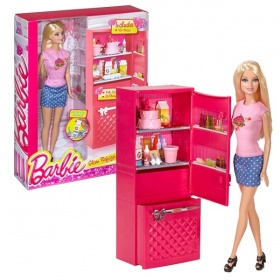 Vergroot Barbie pop met meubel Barbie pop met meubel