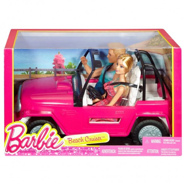 Barbie Beach Cruiser auto roze