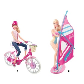 Vergroot Barbie on the go pack Barbie on the go pack