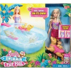 Vergroot Barbie Puppy Zwembad Barbie Puppy Zwembad