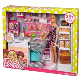 Vergroot Barbie Supermarkt Barbie Supermarkt