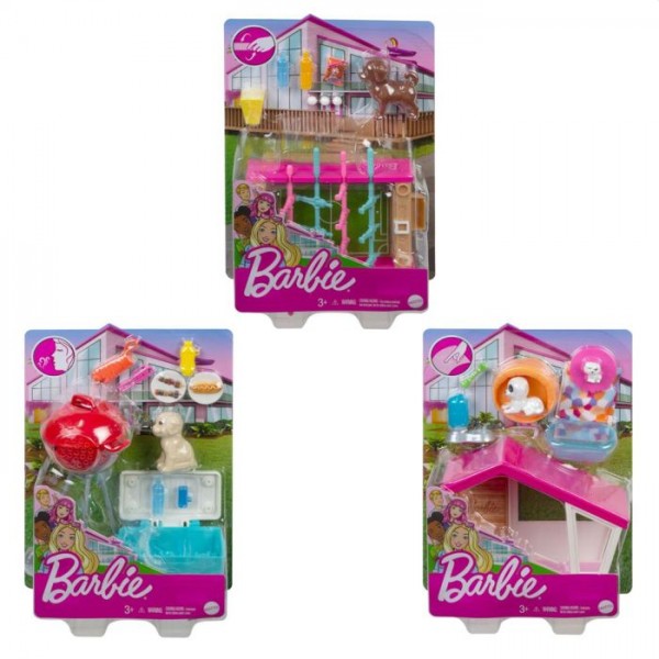 Barbie Mini Playset Huisdier