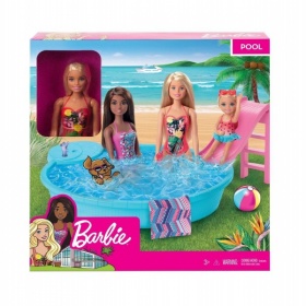 Vergroot Barbie Pop en Speelset Zwembad Barbie Pop en Speelset Zwembad