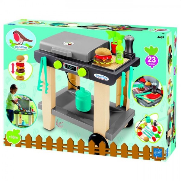 Ecoiffier Barbecue Groot 23-delig
