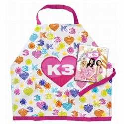 K3 Keukenschort en kookboek glitter
