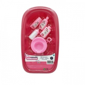 Vergroot My Beautiful Dollsroom Poppenbad 7-Delig My Beautiful Dollsroom Poppenbad 7-Delig