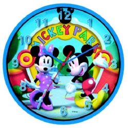 Mickey & mini mouse klok 25cm