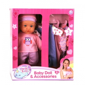 Vergroot Pop 41cm Met 3 Outfits Pop 41cm Met 3 Outfits