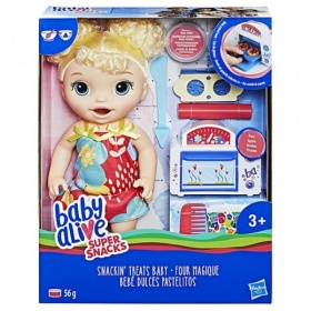 Vergroot Pop Baby Alive Snack & Snoep Baby Blonde Pop Baby Alive Snack & Snoep Baby Blonde