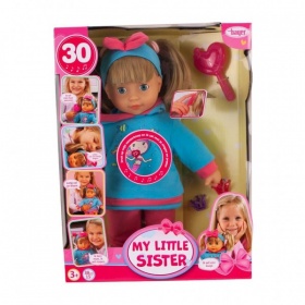Vergroot Pop met Haar en 30 Geluiden 38cm Pop met Haar en 30 Geluiden 38cm