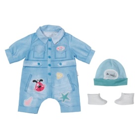 Vergroot Baby Born Deluxe Jean Overall 43cm Baby Born Deluxe Jean Overall 43cm