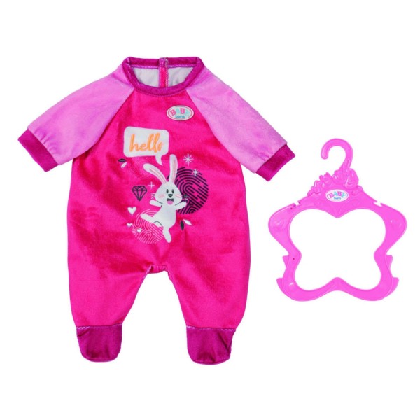 Baby Born Poppenkleding Strampler Pink, 43 cm met kleerhanger