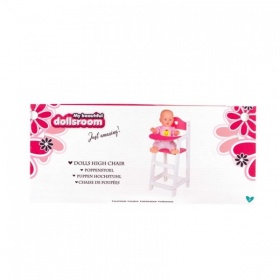 Vergroot Poppenmeubel Poppenstoel 22x27x53cm Poppenmeubel Poppenstoel 22x27x53cm