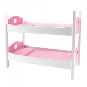Vergroot Poppenmeubel stapelbed 50x27x42cm Poppenmeubel stapelbed 50x27x42cm