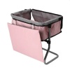 Poppen Verzorgingstafel Grijs/roze 39x25x39cm