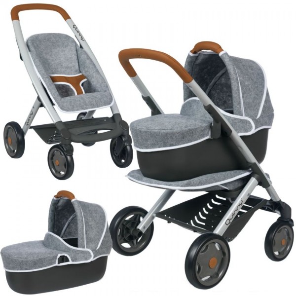 Poppenwagen Smoby Quinny 3in1 Grijs