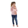 Poppendraagzak Roze Bloem