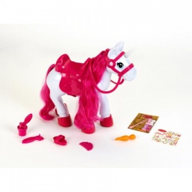 Paard Unicorn Verzorgingsset met Licht en Geluid 36cm