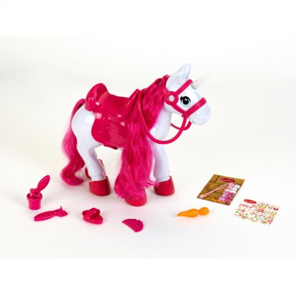 Paard Unicorn Verzorgingsset met Licht en Geluid 36cm