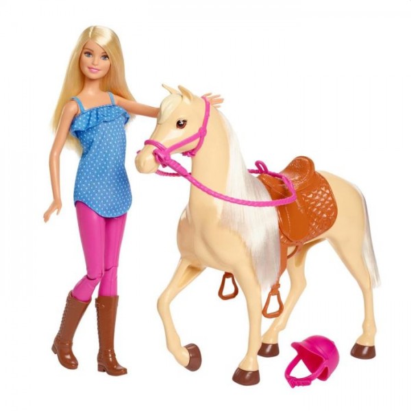 Barbie Pferd & Puppe