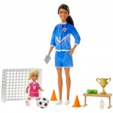 Degrotespeelgoedwinkel Barbie Soccer Coach aanbieding