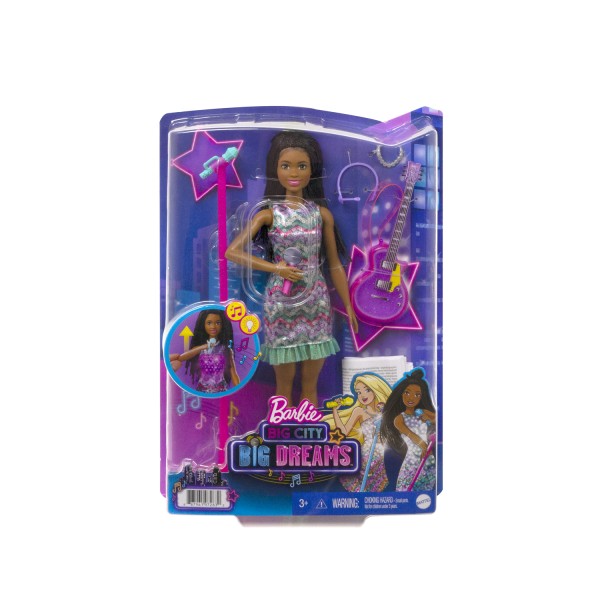 Barbie tienerpop Big City Big Dreams meisjes 30 cm paars-roze