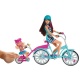 Barbie zus pop-fiets