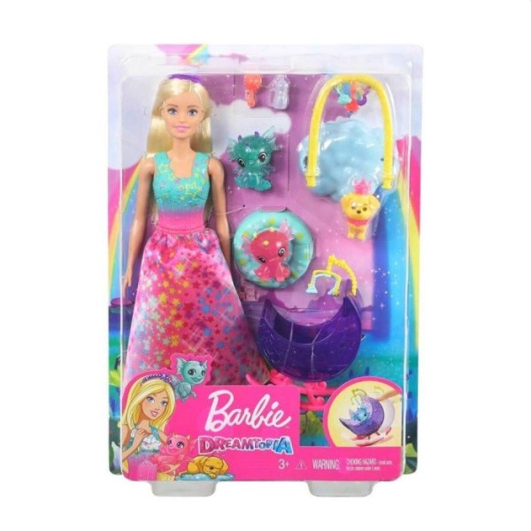 Barbie Dreamtopia Speelset Fee - Prinses Met Honey En Baby Draakjes